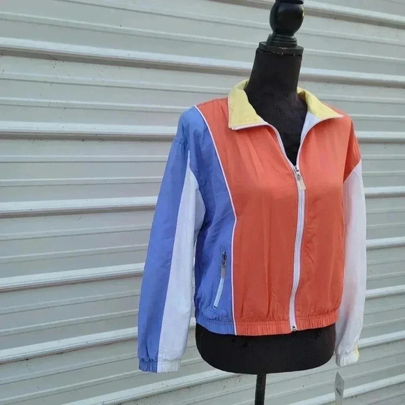NWT $54 VTG Koret Sundance Coral Bomber Jacket Zip Front Womens sz S (6-8) - Picture 10 of 11